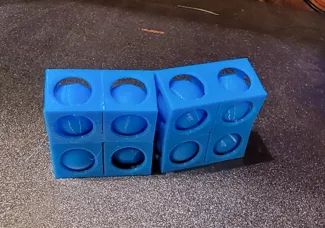Tpu infinity cube ball inside a square.