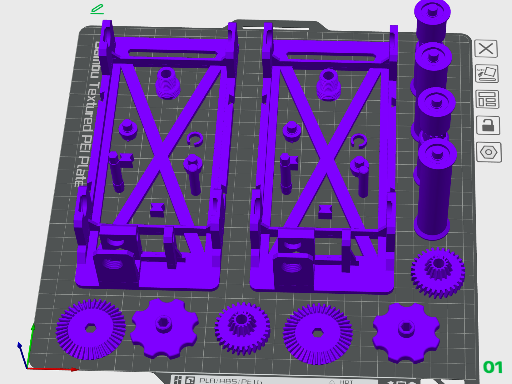 可回卷干燥箱耗材架 Rewindable Filament Drybox