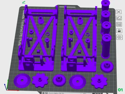 Rewindable Filament Drybox Consumables Rack