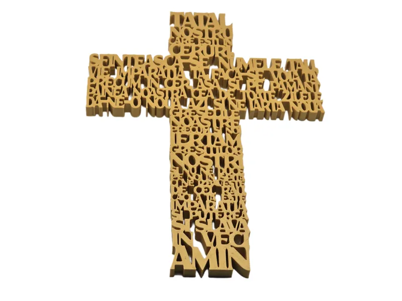 Cross, the Lord’s Prayer, Romanian