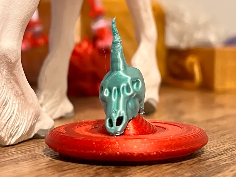 Low Poly Unicorn Skull