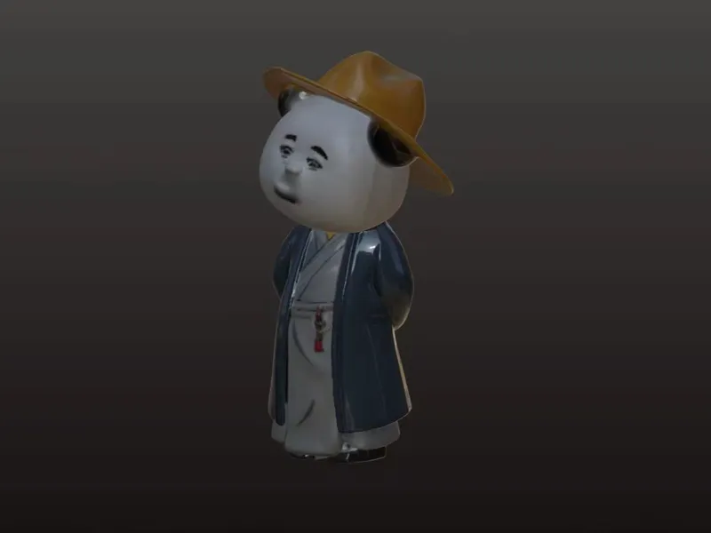 沙雕动画虾仁手办熊猫人