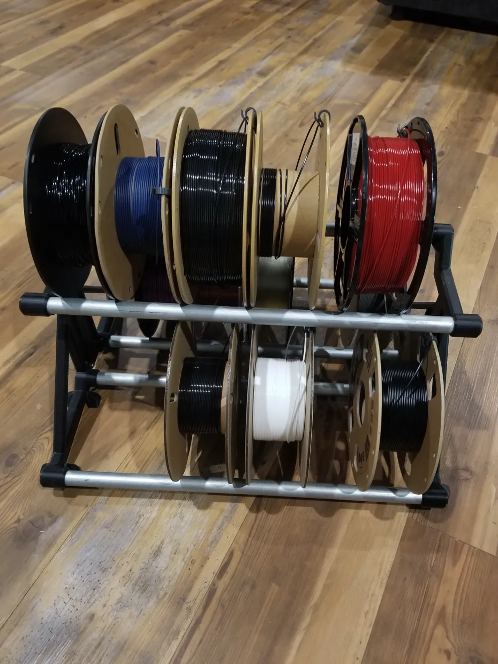 Filament Rack Design Stand-alone Filament Rack by MNRejectMakerWorld: Download Free 3D Models