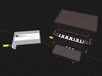 Harry Potter music box in piano