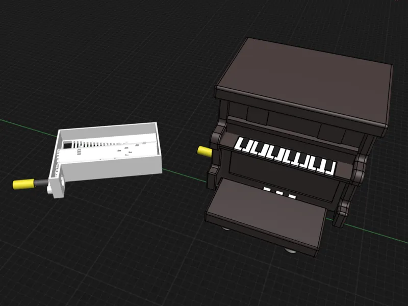 Harry Potter music box in piano