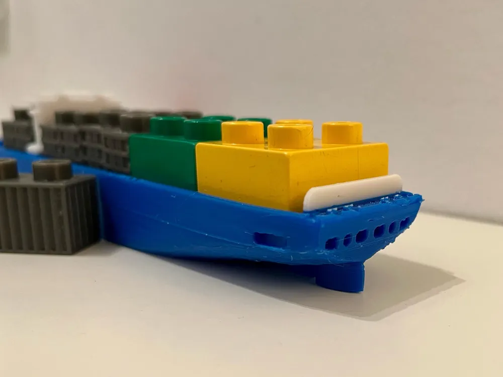 Lego Duplo Container Ship (floating & no supports) Remixed by The Kit ...