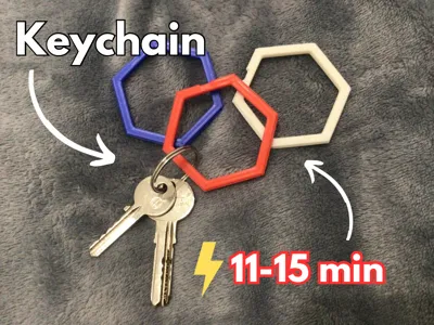 Hex keychain
