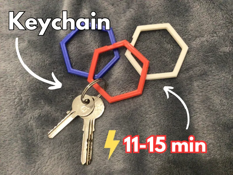 Hex keychain