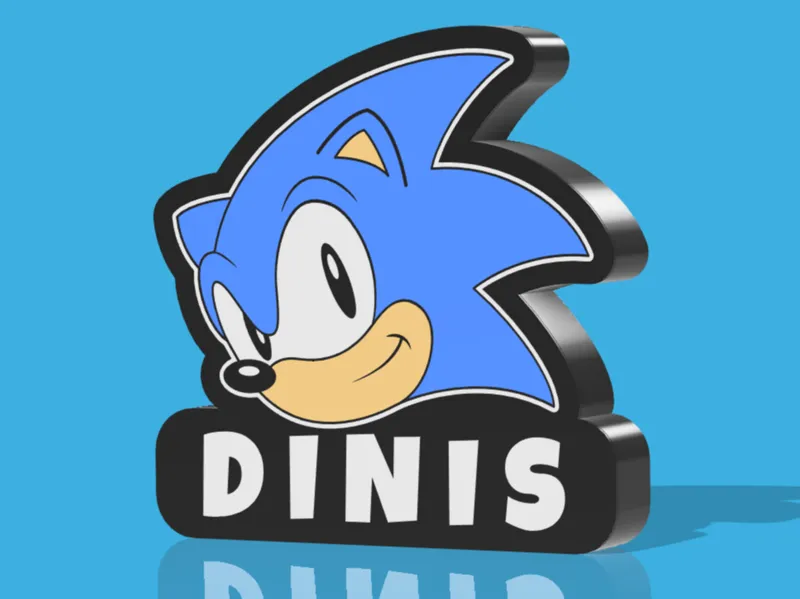 Sonic Happy Lamp