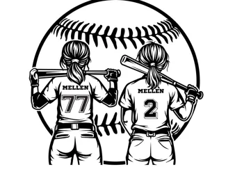 Softball Player Decor
