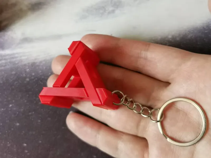 三角鲁班锁 puzzle 钥匙扣