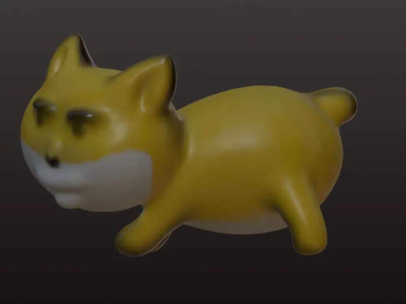 沙雕动画虾仁手办熊猫人大黄沙雕狗