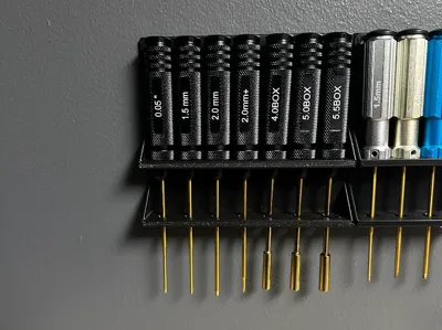 INJORA 7pc Hex Screw Driver Nut Driver Wall Mount