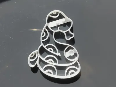 Snake cookie cutter