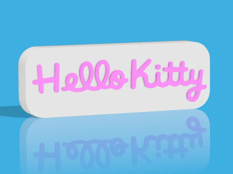 Hello Kitty Logo Decor