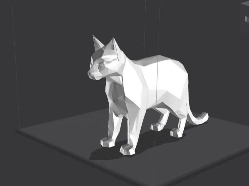 Low poly cat