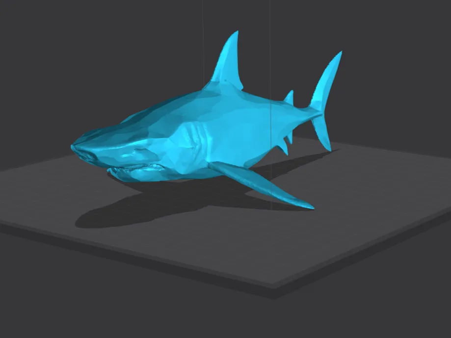 Low poly shark - Free 3D Print Model - MakerWorld