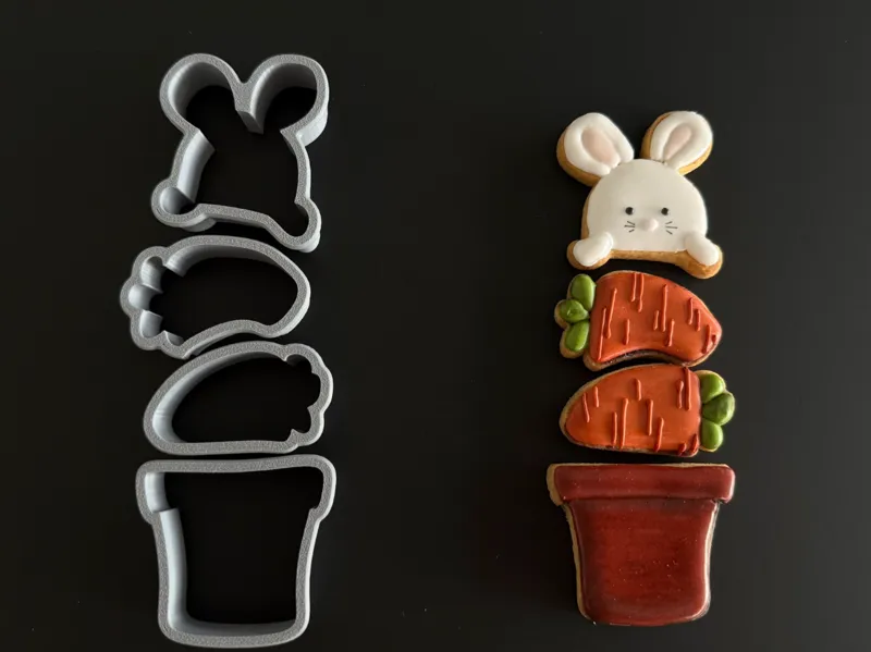 Cookie cutter Lapin, carottes Cookie cutter