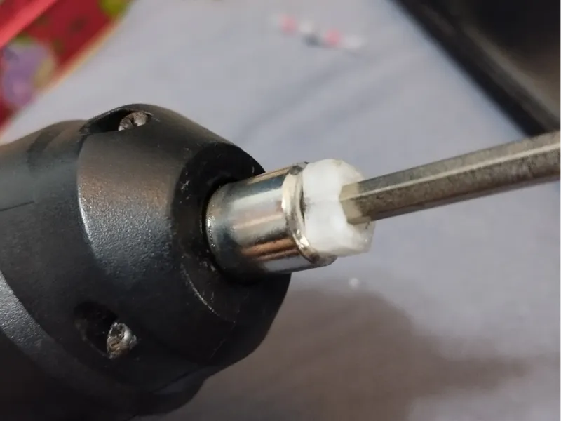 screwdriver adapter 4-6mm with relief cuts 