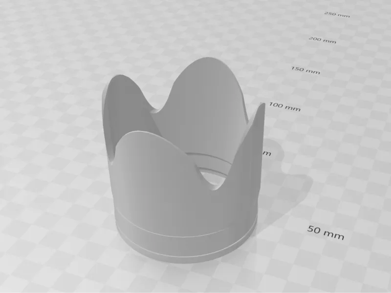 Large Cylindrical Lens hood for Canon (18-55mm)
