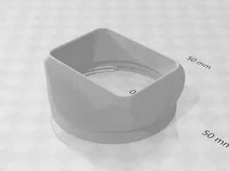Square Lens Hood for Canon (18-55mm)