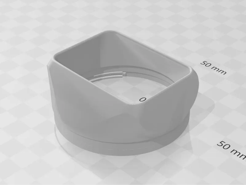 Square Lens Hood for Canon (18-55mm)