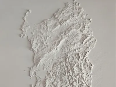 Sardinia in relief