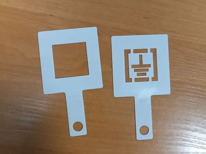 Earthing sign stencil