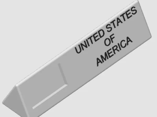 USA Placard (Without flag)