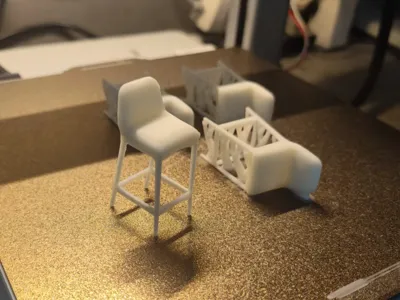 High-legged Stool Keychain