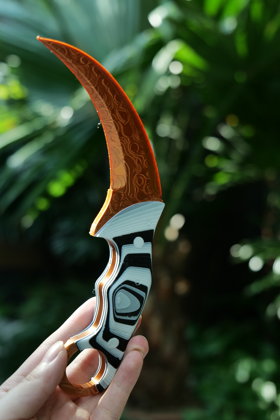 3Dプリント ダマスカスカラビナナイフ-Damascus Karambit Knive - 無料
