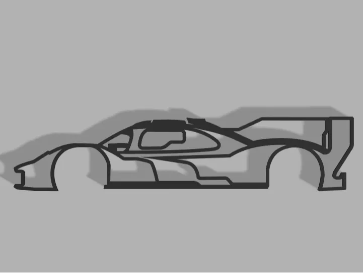 Porsche 963 silhouette