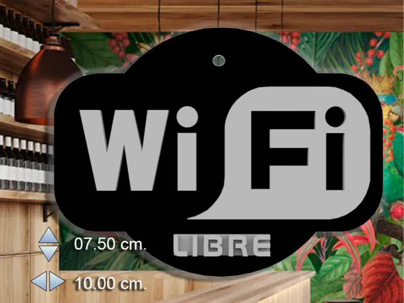 Letrero WiFi Libre