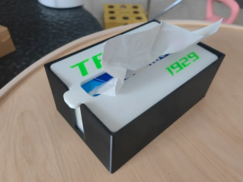 得宝纸巾盒 自动降盖 适用于得宝160x100x60纸巾 Tempo Tissue Box