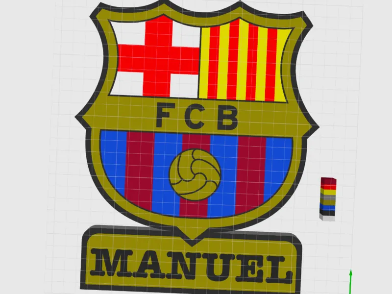 Escudo Barça con nombre