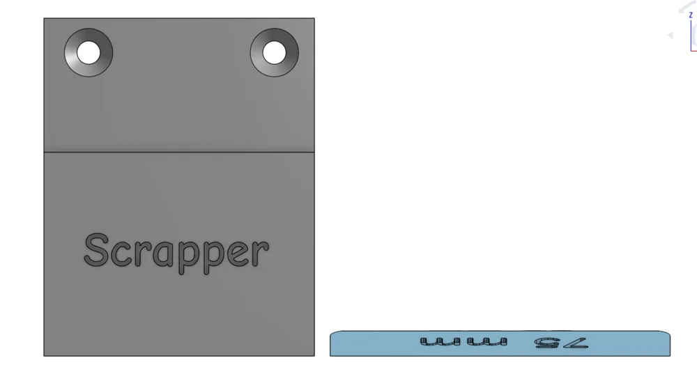 Scrapper and mount or holder by lepoidevin1984 - MakerWorld