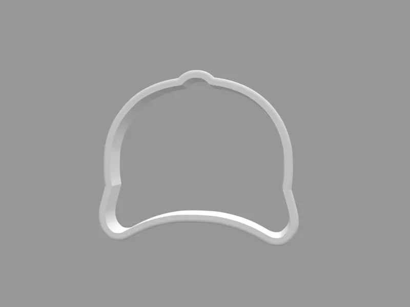 Baseball Hat Cookie Cutter 