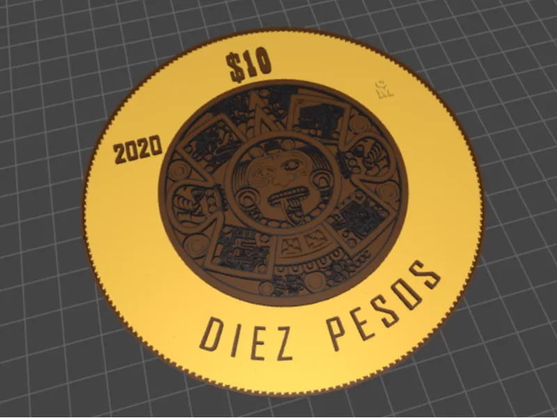 MONEDA 10 PESOS MEXICANOS