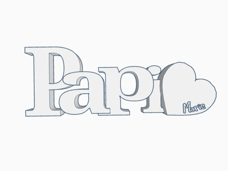 Scritta papà