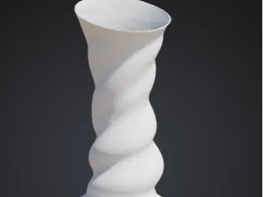 Modern Spiral Vase - 3D Printable Design