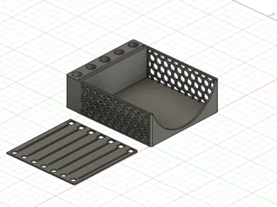 note holder with template