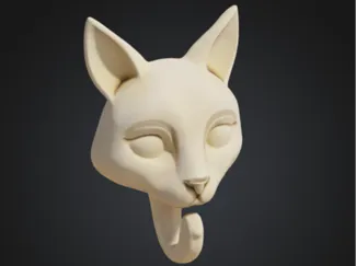 Minimalist Cat Head Wall Hook