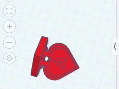 heart with letter A