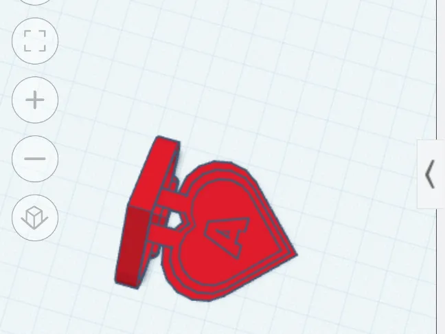 heart with letter A