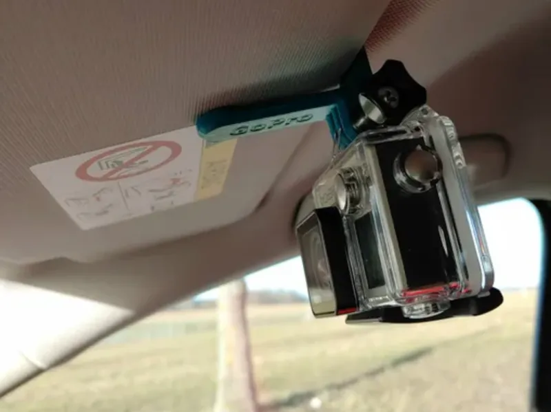 Sun visor GoPro Mount