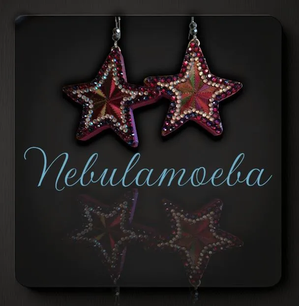 2 types of star earrings view 2