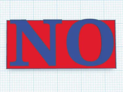 NO sign