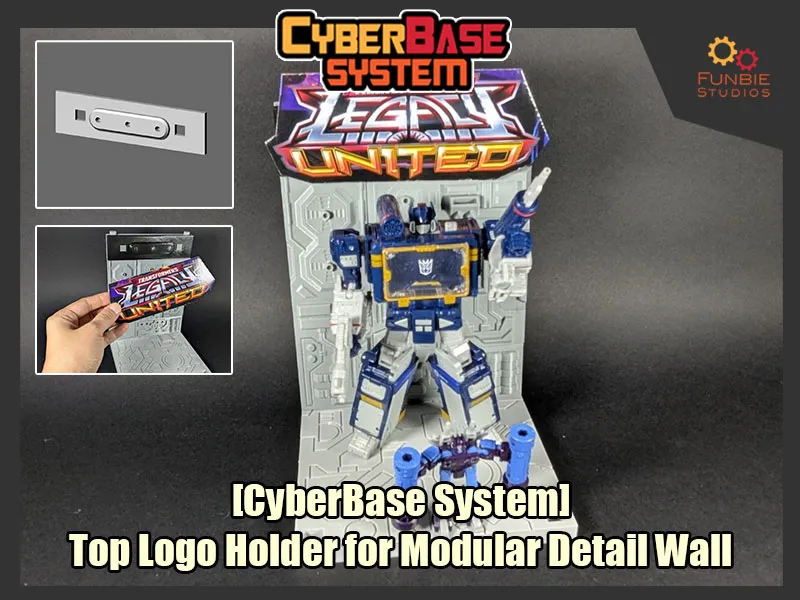CyberBase Top Logo Holder for Modular Detail Wall
