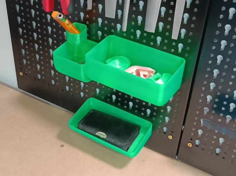 Parametric Bins for VonHaus Pegboard (& others)