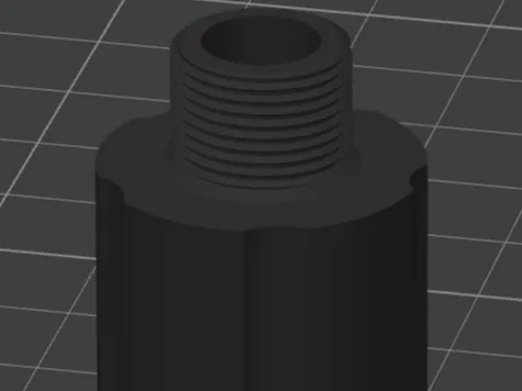 14mm F ccw  to 14mm M ccw  20mm long AAP01 Airsoft